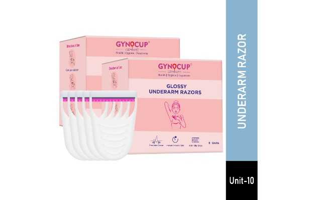 GynoCup Underarm Hair Removal Razor For Women - Pack of 10