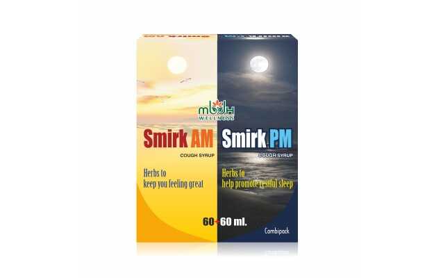 MBDH Wellness Combo Pack of Smirk AM+PM Cough Syrup
