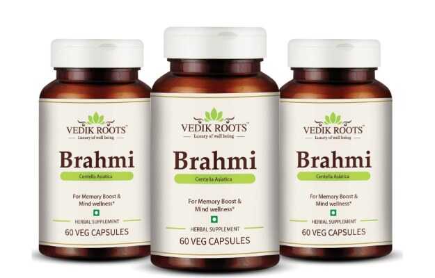 Vedikroots Brahmi Capsules (60) Pack of 3