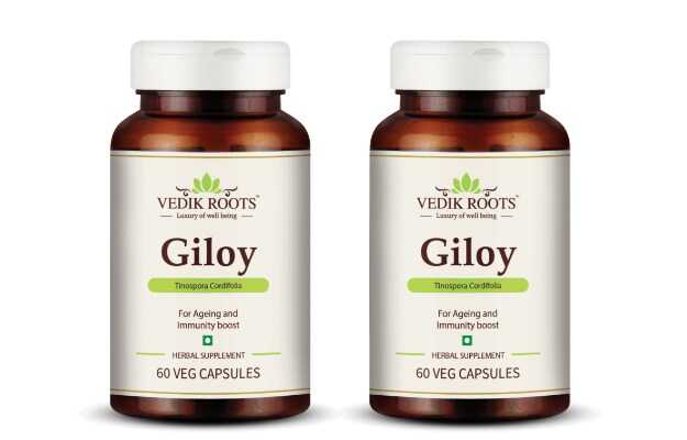 Vedikroots Giloy Capsules (60) Pack of 2