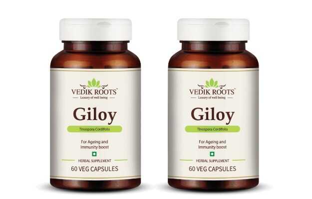 Vedikroots Giloy Capsules (60) Pack of 3
