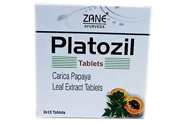 Zane Ayurveda Platozil Tablet (15) Pack of 4