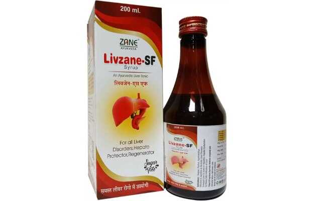 Zane Ayurveda Livzane SF Syrup Pack of 4 (Each 200ml)