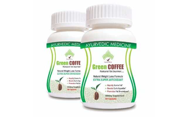  Navpraan Ayurveda Green Coffee Natural Weight Loss Capsules 2 Month Course
