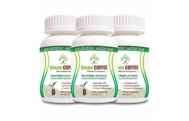  Navpraan Ayurveda Green Coffee Natural Weight Loss Capsules 3 Month Course