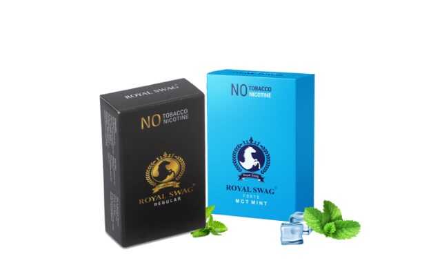 Royal Swag Herbal Cigarette Regular And Mint Flavor(10 Stick Each) Tobacco & Nicotine Free Smoking Cessations (Pack of 20)