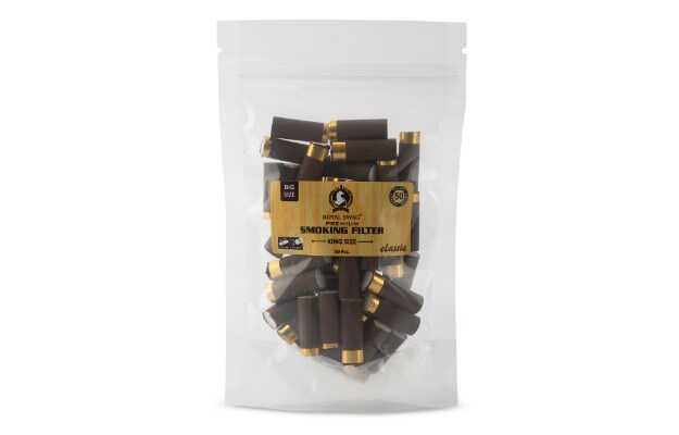 Royal Swag King Size Smoking Filters Clove Flavour(24 Mm*7 Mm Filter) 50 Filters/Pack Smoking Cessations (Pack Of 50)