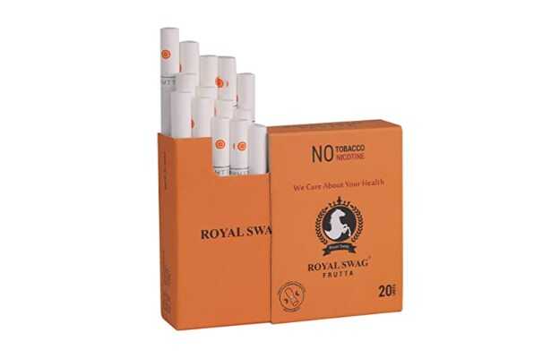 Royal Swag Ayurvedic Herbal Cigarette Frutta Flavour (20 Stick) Tobacco And Nicotine Free Smoking Cessations (Pack of 20)