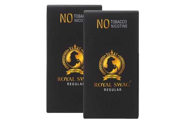Royal Swag Ayurvedic & Herbal Cigarette, Regular Flavour 20 Sticks - Helps in Quit Smoking Smoking Cessations (Pack of 20)