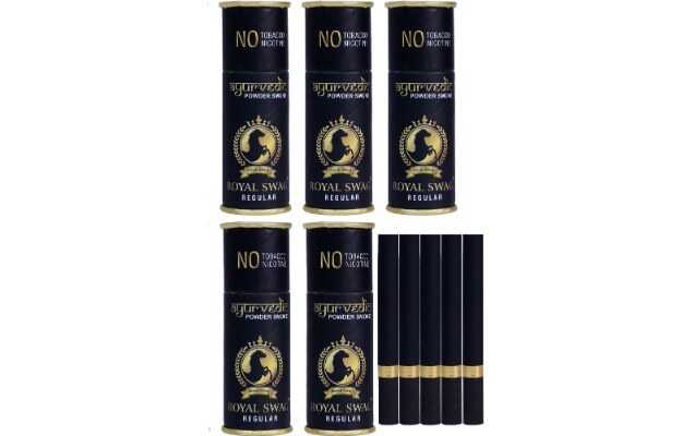 Royal Swag Ayurvedic & Herbal Cigarette Tobacco & Nicotine Free Regular Flavour (25 Sticks) Smoking Cessations (Pack of 25)