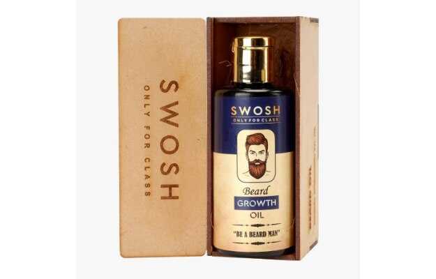 SWOSH Beard Growth Oil For Longer and Thicker Beard Infused with Vitamin E and Sesame Oil for Men Hair Oil (50 ml)_0