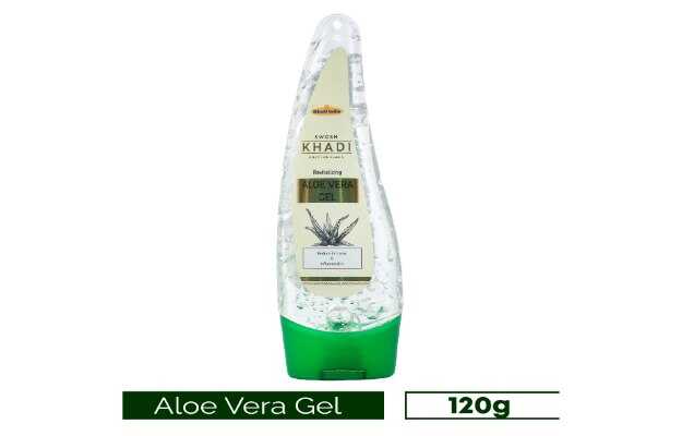 SWOSH Khadi 100% Pure Aloe Vera Gel Freshly Cut From Aloe Plant (Face Massage Gel) (120 g)