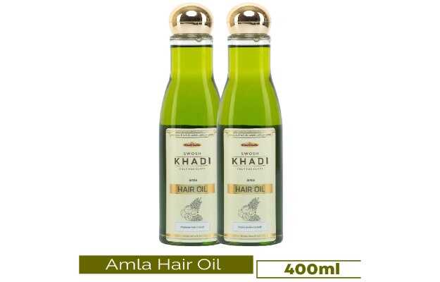 SWOSH Khadi Amla & Bhringraj Hair Oil (Anti Hair Fall) Reduce Premature  Greying Hair Oil : Uses, Price, Dosage, Side Effects, Substitute, Buy Online