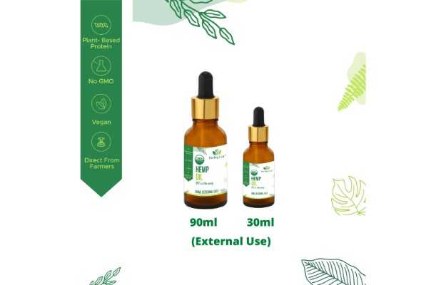 Healing Leaf Hemp Oil for External use 2 Bottles (30ml & 90ml)