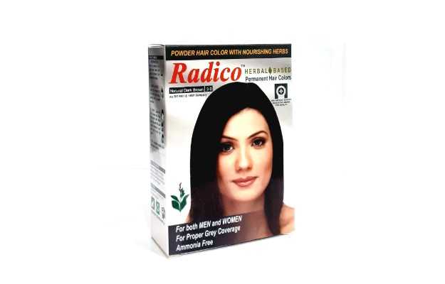 Radico Herbal Hair Color Powder -Dark Brown: Uses, Price, Dosage, Side  Effects, Substitute, Buy Online