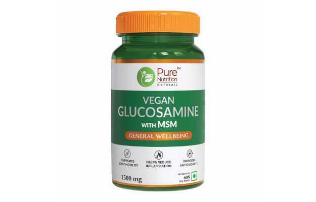 Pure Nutrition Vegan Glucosamine with MSM Tablet
