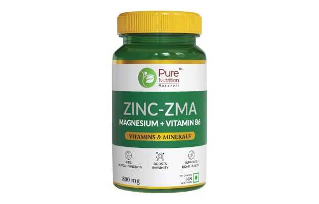 Pure Nutrition Zinc ZMA, Magnesium and Vitamin B6 Tablet