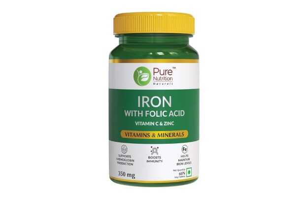 Pure Nutrition Iron with Folic Acid Tablet