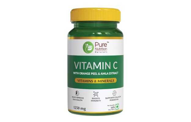 Pure Nutrition Vitamin C Tablet with Orange Peel and Amla Extract