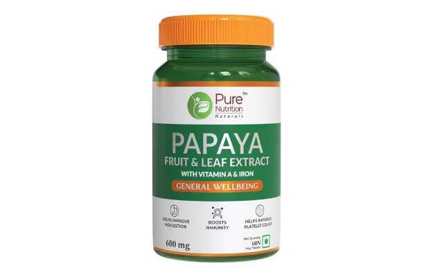 Pure Nutrition Papaya Tablet with Vitamin A and Iron 