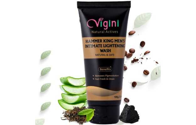 Vigini Natural Actives Hammer King Intimate Lightening Whitening Brightening Deodrant Gel Wash for men