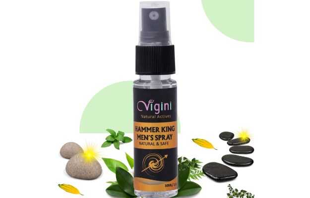 Vigini Natural Actives Hammer King Spray Long Lasting Pleasure Water Based Sex Spray for Men