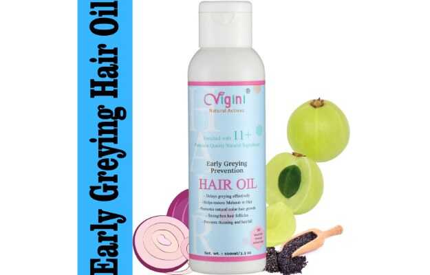 Vigini Natural Actives Early Anti-Grey Prevention Hair Oil