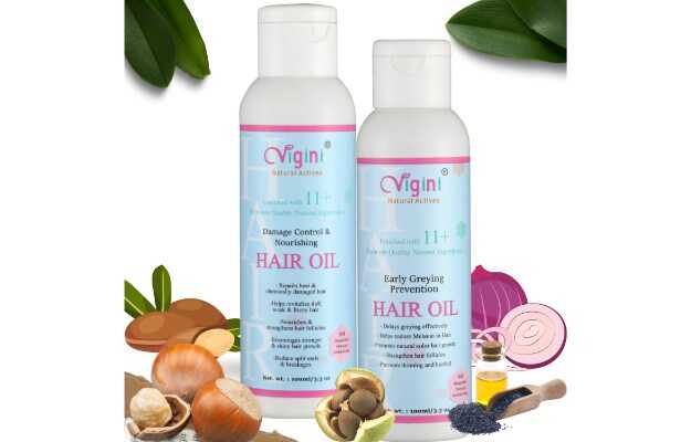 Vigini Natural Early Greying Prevention Hair Oil & Damage control & Nourishing Hair Oil