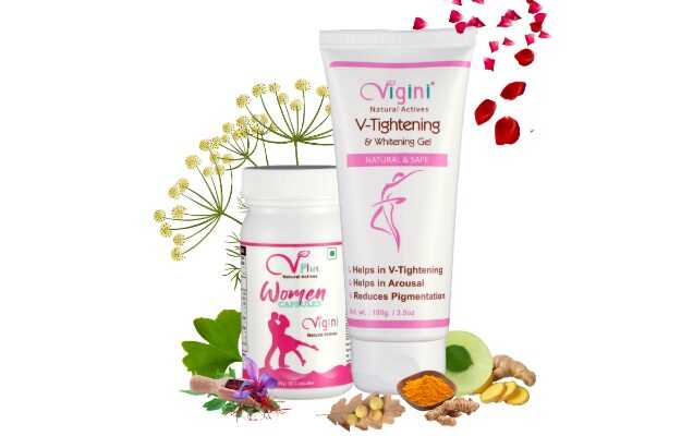 Vigini Natural Actives V Tightening & Whitening Gel & Woman Capsule