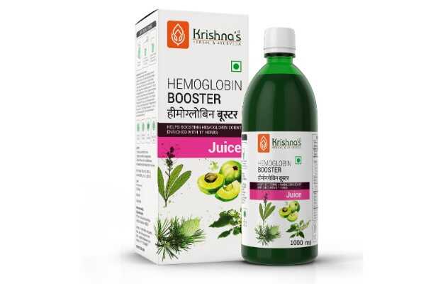 Krishnas Herbal & Ayurveda Hemoglobin Booster Juice 1000ml