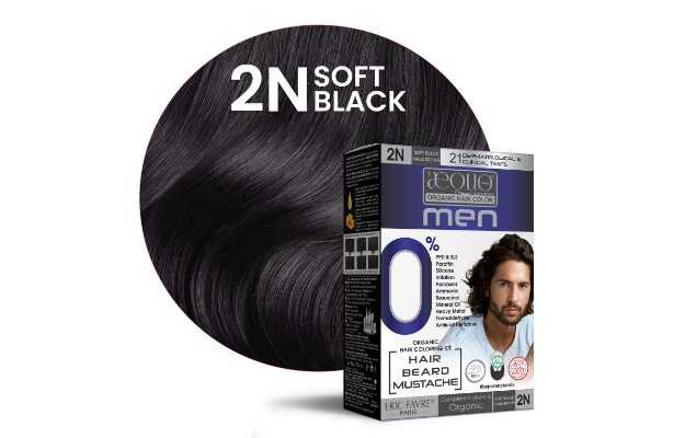 Aequo Organic Permanent Hair Color For Hair Beard & Moustache Men 2N Blackish Brown 170ml