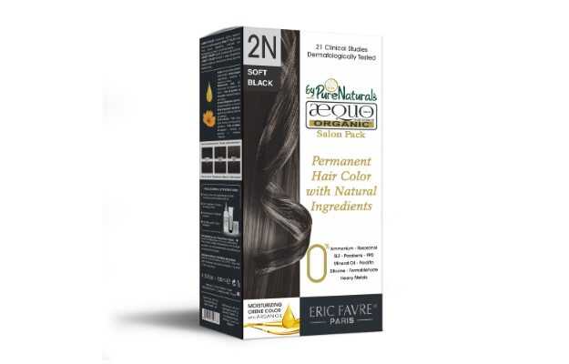 Aequo Organic Damage Free Cream Hair Color Salon Pack 2N Blackish Brown 120ml