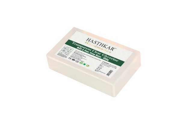 Hasthkar Handmades Transparent Ultra Clear Glycerine Pour & Melt Soap Base 500gm