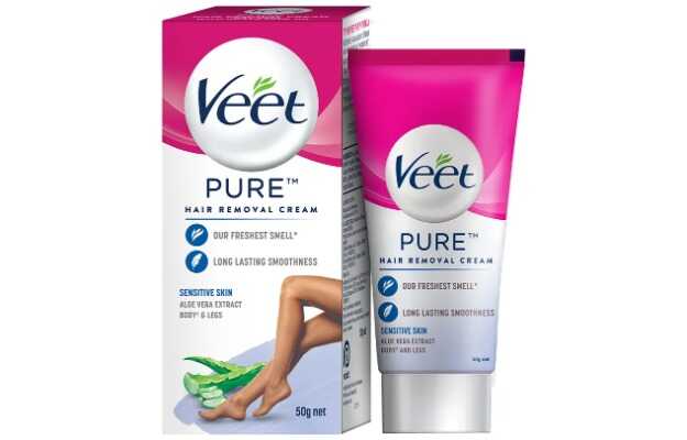 Veet Pure Hair Removal Cream for Women with No Ammonia Smell Normal Skin 50gm
