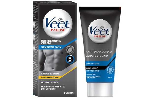 Veet Hair Removal Cream for Men Sensitive Skin 50gm: Uses, Price, Dosage, Side  Effects, Substitute, Buy Online