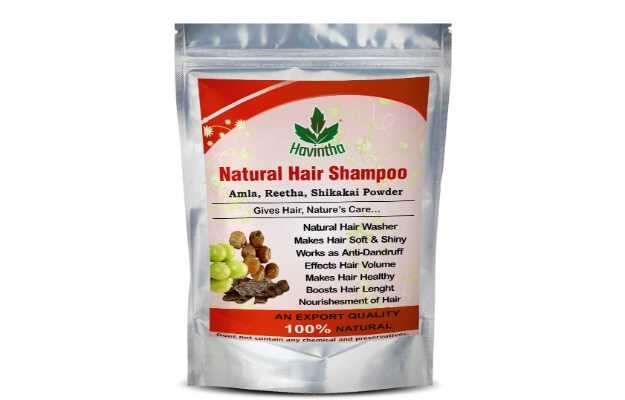 Havintha Natural Hair Shampoo with Amla Reetha and Shikakai Powder