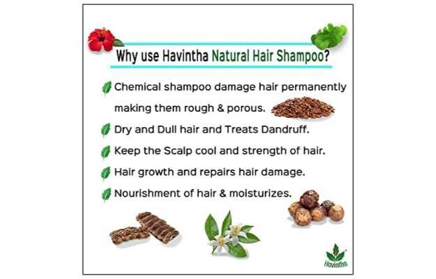 Havintha's Natural Shampoo for Hair with Amla Reetha Shikakai Methidana  Hibiscus Bhringraj Brahmi and Flax Seed Powder in Hindi की जानकारी, लाभ,  फायदे, उपयोग, कीमत, खुराक, नुकसान, साइड इफेक्ट्स ...