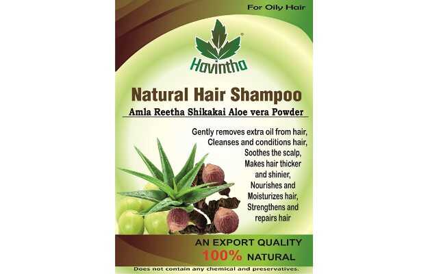 Havintha Natural Amla Reetha Shikakai and Aloevera Powder Shampoo for Oily  Hair: Uses, Price, Dosage, Side Effects, Substitute, Buy Online