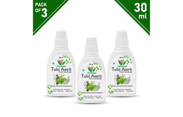 Vaddmaan Tulsi Amrit Drops Pack of 3 (30 ml each)