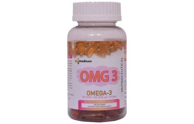 Biomedison OMG 3 Omega 3 Soft Gelatin Capsule