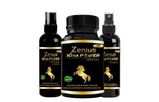 Zenius Xtra Power Kit Pack Of 120 Capsule + 100 Oil + 100 Gel