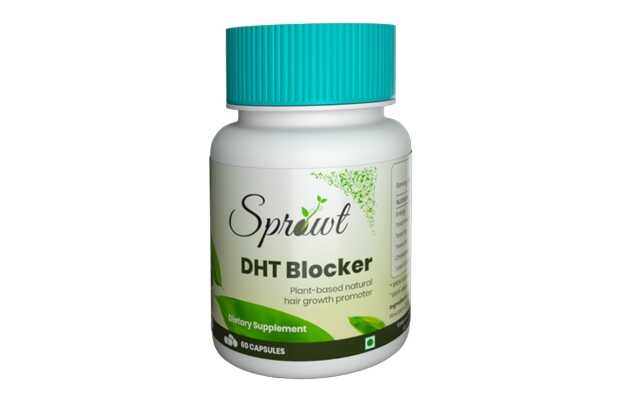 Sprowt Dht Blocker Plant Based Natural Hair Growth Promoter Capsules