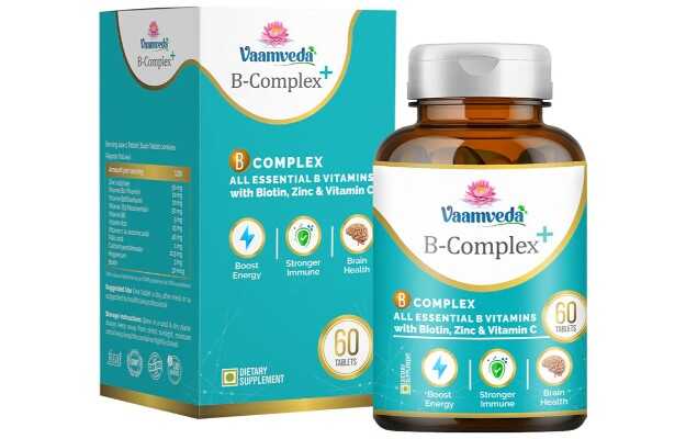 Vaamveda B Complex All Essential B Vitamins with Biotin, Zinc & Vitamin C Tablet