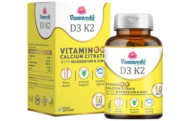 Vaamveda Vitamin D3 K2 Calcium Citrate with Magnesium & Zinc Tablet