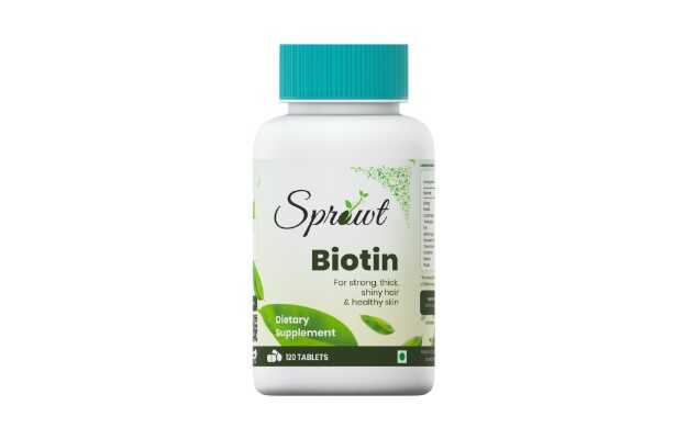 Sprowt Plant Based Hair Growth Biotin Tablets (10000mcg) for Strong, Thick,  Shiny Hair & Healthy Skin: Uses, Price, Dosage, Side Effects, Substitute,  Buy Online