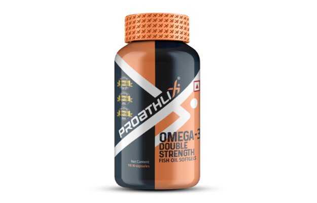 Proathlix Omega 3 Double Strength Fish Oil Softgels 90 N