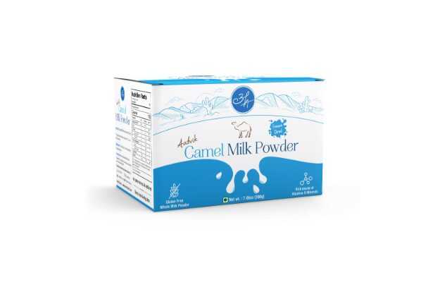 Aadvik Camel Milk Powder, Freeze Dried, Pure and Natural, 20g x 10 sachets, 200g