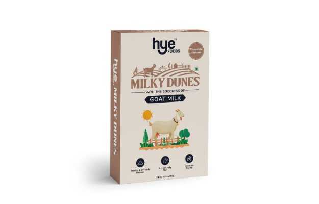 Hye Foods Milky Dunes Goat Milk Powder, Chocolate Flavour, 360gms