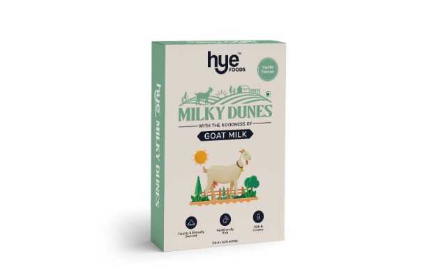 Hye Foods Milky Dunes Goat Milk Powder, Vanilla Flavour, 360gms
