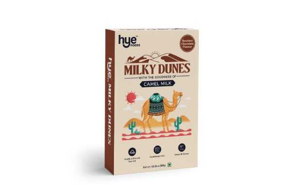 Hye Foods Milky Dunes, Camel Milk Powder, Bourbon Chocolate, 30g x 15 Sachets, 450gms
